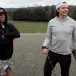 Joel Courtney Instagram - Last week @cameronrhanes taught me how to shoot a compound bow. It was an unforgettable day. This week I can’t get out of my head how excited I am to put in the practice and see what lies ahead. #compundbow #keephammering #cameronhanes #100yardshot Springfield, Oregon