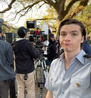 Joel Courtney Instagram - Here’s some #bts of @jesusrevolutionmovie. I hope this makes you want to go and see the movie TONIGHT!!! Or tomorrow. Or Sunday. Or ever. ❤️ Swipe and enjoy!