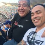 Joey Diaz Instagram - Throwback pic….. my brother Eddie and I at a Dodger game