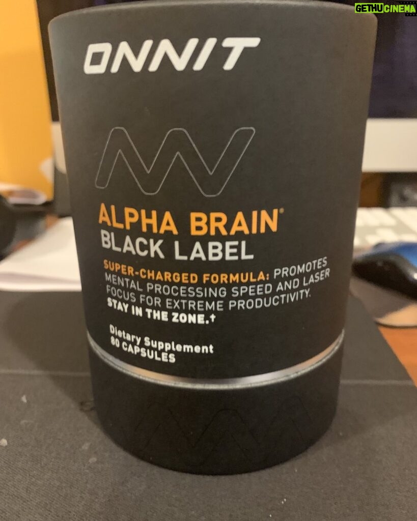 Joey Diaz Instagram - The NEW and improved….. Alpha Brain….. Black Label…. If you’re slipping….. this is the goods!!! Onnit.com