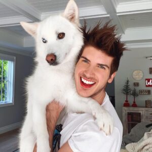 Joey Graceffa Instagram - Hobbies include forcing my dogs to love me