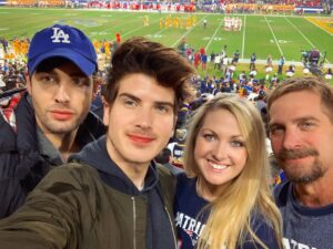 Joey Graceffa Instagram - The straightest I’ve been in a long time! 😂🏈 Happy thanksgiving! Spending today with family and close friends! So thankful for each and every one of you who have supported me along my journey! Love you so much! ❤️