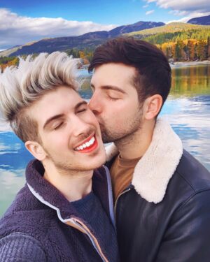Joey Graceffa Instagram - kiss me always 👬 @misterpreda