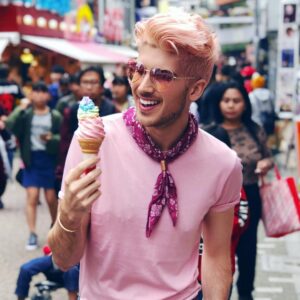 Joey Graceffa Instagram - CRAVING THIS RAINBOW ICE-CREAM RIGHT NOW! 🌈🍦🦄 I dare you to leave only sugary emojis! Also desperate to be back in Tokyo again @mo_tokyo