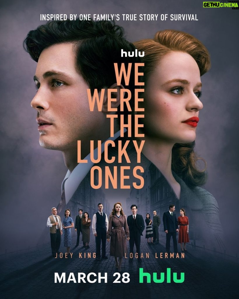 Joey King Instagram - Inspired by one family’s true story of survival, #WeWereTheLuckyOnes premieres March 28 on @hulu.
