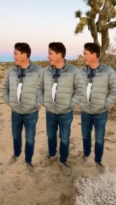 John Barrowman Instagram - Me entering Joshua Tree National Park. Enjoy. . . #tingtingtangting #dancechallenge #lgbtqia #dance #joshuatree #music #trending #trendingaudio #dancereels #viral #videos Palm Springs, California