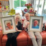 John Barrowman Instagram - Yesterday we revealed the portraits that @iantempleart our dear friend painted of my mum and dad @jomarbarrowman . They absolutely loved them and what an amazing talent. Hit Ian up and let him know what you think of his work. Jb and @scottmale Palm Springs, California