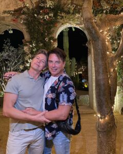 John Barrowman Instagram - Scott and I have been together for 28 years. Today we celebrate the ninth anniversary of our marriage in the State of California. More than ever it is important to be visible and vocal about love and freedom, as the Supreme Court and the Republican Party have an agenda to try to strip away our right to marry the one we love… . . #loveislove #marriageequality #humanrightscampaign #anniversary #family #vote #palmsprings #28 #9 #gay #saygay #gaycouples #lgbtq #lgbtqia #lgbtqiaplus #equalrights #love #freedom #scotland #england #wales #northernireland #usa #uk #doglover Palm Springs, California