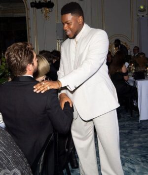 John Boyega Instagram - Amazing night with @britishgq and @boss 

Also James McAvoy holding it down on the dance floor. Legend! 😆