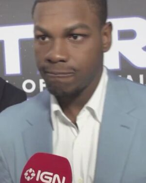 John Boyega Instagram - When interviews get tiring you must find many ways to answer. ❤️