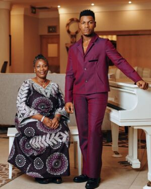 John Boyega Instagram - @womankingmovie premiere in South Africa was something special. Surrounded by pure love and genuine support. Kickstarting this collage of love with my mother ❤