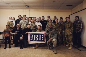 John Krasinski Instagram - Could not be more thrilled and honored to have spent the day with the incredible men and women at RAF Alconbury!  There is no better way to premiere #JackRyanSeason2 and with no better people.  Huge thank you to @theuso for putting this all together!  And to @realmichaelkelly for being my partner in crime on this #USOtour !  #JackRyan season 2 out November 1! 📸 @jonny_stills