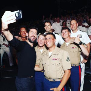 John Krasinski Instagram - An enormous thank you to the @theuso and to each and every service member that came out yesterday!  What an incredible honor!