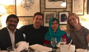 John Krasinski Instagram - As the parents of two girls we were honored and inspired to meet the definition of #GirlPowerTrip @Malala @ZiauddinY malalafund.org
