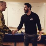 John Krasinski Instagram - Could not be more thrilled and honored to have spent the day with the incredible men and women at RAF Alconbury! There is no better way to premiere #JackRyanSeason2 and with no better people. Huge thank you to @theuso for putting this all together! And to @realmichaelkelly for being my partner in crime on this #USOtour ! #JackRyan season 2 out November 1! 📸 @jonny_stills