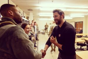 John Krasinski Instagram - Could not be more thrilled and honored to have spent the day with the incredible men and women at RAF Alconbury!  There is no better way to premiere #JackRyanSeason2 and with no better people.  Huge thank you to @theuso for putting this all together!  And to @realmichaelkelly for being my partner in crime on this #USOtour !  #JackRyan season 2 out November 1! 📸 @jonny_stills