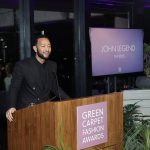John Legend Instagram - Deeply honored to receive The Rebel Award at the 2024 @greencarpetfashionawards and to be introduced by the incredible @shakasenghor. His story of transformation and resilience inspired me to sing and reaffirms why we must continue to listen to each other and work with unwavering commitment towards a more loving and just world. Thank you, Shaka, and thank you to the GCFA. Let's keep making waves for change.