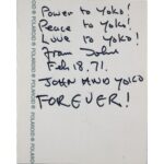 John Lennon Instagram – HAPPY BIRTHDAY YOKO!
Power to Yoko! Peace to Yoko! Love to Yoko!
from John. Feb 18 ‘71. JOHN AND YOKO FOREVER!
#happybirthdayyoko