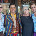 John Stamos Instagram - I thank my beautiful wife who knows how to throw a party - Fake Beatles, @raintribute (the best Beatles band ever!) Real Beach Boys, @mikeloveofficial @jamieleecurtis handing out @stamos bracelets, @glenpowell riding some big cow-like animal, all my friends, family, (party crashers) it was a 60’s party that was better than the actual 60’s ! 📸 @micalaaustin @canyonagoura THANK YOU!