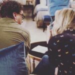Johnny Galecki Instagram - Filming Leonard’s & Penny’s last scene. @kaleycuoco (Throwing grapes at photographers is a favorite pastime.)