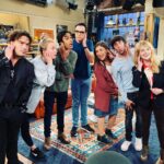 Johnny Galecki Instagram - Radio days. @kaleycuoco @kunalkarmanayyar @therealjimparsons @missmayim #simonhelberg @themelissarauch @bigbangtheory_cbs