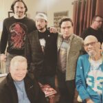 Johnny Galecki Instagram - Y’all didn’t know I have a weekly knitting club, did you? L-R @joemanganiello @williamshatner @thatkevinsmith @kareemabduljabbar_33 @bigbangtheory_cbs
