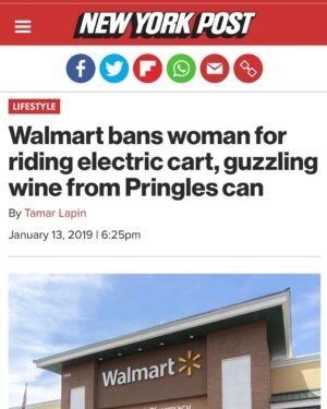 Johnny Knoxville Instagram - @walmart bans a woman for living her best life?!! I know how I’m going to spend my Sunday. #guzzlingwineoutofapringlescanatwalmart 🕺🏻