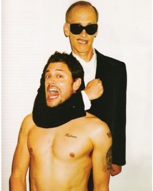 Johnny Knoxville Instagram - Happy birthday to one of the most supremely smartest, funniest, kindest, and wonderfully perverted people I know, the great and legendary John Waters. John I love you so much and am so honored to call you my friend. Happy birthday buddy, I hope it’s a special one. 📸 by @terryrichardson #johnwaters