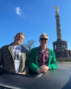 Johnny Knoxville Instagram - @gorillaflicks and I in Berlin promoting Jackass Forever which comes out in Germany
March 10th and in Spain March 11th. 📸 by @bettonred