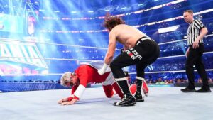 Johnny Knoxville Instagram - Thanks to Vince McMahon and everyone at the @wwe for allowing me the opportunity of smashing @samizayn at #wrestlemania. Also thanks to Jeffy, Jasper, Weeman, Pontius and Tremaine for being there and having my back. And a big thank you to @shanehelmscom for showing me all the moves I used to gain victory. And of course a huge thanks to @kp416 and @jacqlefevre for keeping the crazy train on the tracks. Undefeated at Wrestlemania. What a night and Wahoo! #johnnyknoxvilleworldchampion #nightnightsami 📸 by @wwe