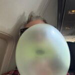 Johnny Knoxville Instagram - Entertaining myself on a flight back from Vegas. Not the biggest I’ve ever blown 😉 but not too shabby. I snapped the pic right as it was bursting. I chewed 5 pieces of #hubbabubba strawberry watermelon to produce these babies. Also included a few previous attempts for reference and your amusement. Catch @prankpanelabc on #abc tonight at 8pm eastern! Also streaming on @hulu