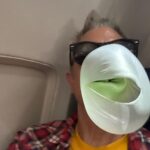 Johnny Knoxville Instagram - Entertaining myself on a flight back from Vegas. Not the biggest I’ve ever blown 😉 but not too shabby. I snapped the pic right as it was bursting. I chewed 5 pieces of #hubbabubba strawberry watermelon to produce these babies. Also included a few previous attempts for reference and your amusement. Catch @prankpanelabc on #abc tonight at 8pm eastern! Also streaming on @hulu