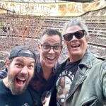 Johnny Knoxville Instagram - Me and the fellas at #wrestlemania about to watch @samizayn go down like a thirty nine cent pair of socks. #suckitsami