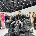Johnny Suh Instagram - big black chair @acnestudios