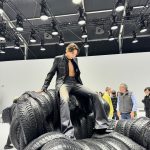 Johnny Suh Instagram - big black chair @acnestudios