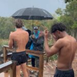 Jonathan Daviss Instagram - Rainy trip to the Bahamas 🇧🇸 @armanibeauty