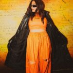 Jonita Gandhi Instagram - Jonita.rawr 🐆 Photos @kartikkher Styled by @akankshakawediastyle Outfit @thesaikostudio Jacket @labelrsvp Jewellery @the.fun.company Boots @londonrag_in