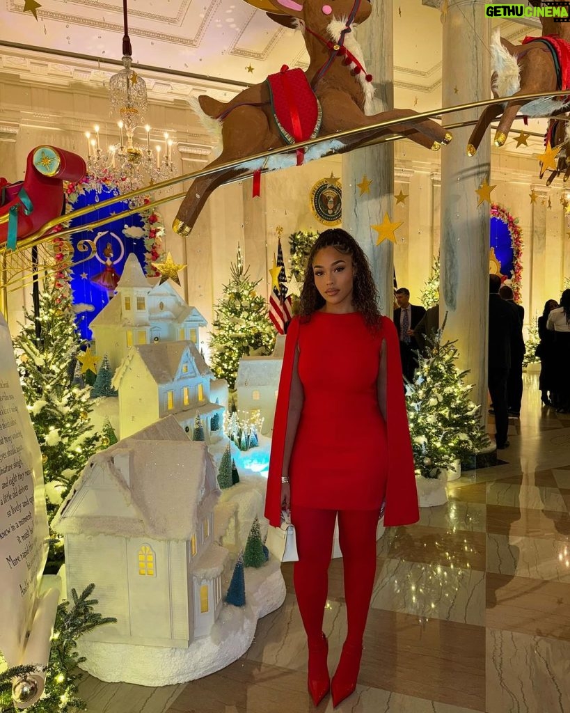 Jordyn Woods Instagram - White House Holiday Party ❤️ Washington D.C.