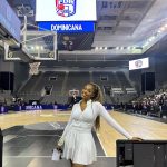 Jordyn Woods Instagram - The @rdbseleccion cheerleader! 😂🤍🇩🇴 Being able to share these moments with you have been so special to me. It is so cool to see the unity of different people and cultures coming together in a very exciting way with @fibawc ! 🏀🏀🏀 The Dominican team took me in right away and treated me like family and it’s been a beautiful thing to witness them blossom in a short time as a team but more importantly as brothers. I’m so proud of you @karltowns I know your mom is looking down smiling ear to ear on the man you are becoming. It’s already written in the stars. Let’s go DR🇩🇴🇩🇴🇩🇴 !!! ❤️❤️❤️
