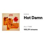 Jorge Blanco Instagram - that feeling when #hotdamn hits 100k on @spotify 🔥 thank you for streaming! vamos por los 200k! 😈