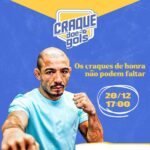 José Aldo Instagram - Hoje é dia de festa para nossas crianças da @josealdoescolasdelutas e do @craquedoamanha O evento terá transmissão ao vivo pelo @sportv 📹 A partir das 17h no Sportv2 vocês acompanham Amigos do @sorrisomaroto x Amigos do @gruporevelacao e a partir das 19h no Sportv começa a transmissão do Craque Doe Gols ⚽️ Vai perder essa? #FimDeAnoFeliz2023 #JoséAldo #EscolaDeLutas #FormandoCampeões #TransformandoSonhos #JuntosSomosFortes