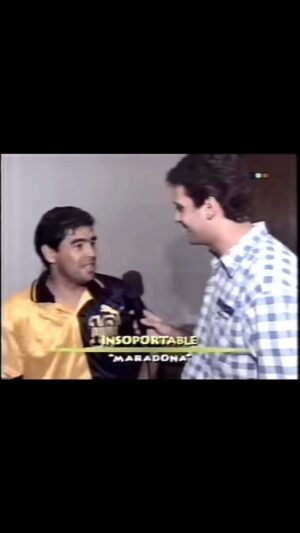 José María Listorti Instagram - Para festejar el cumple del Diego, les dejo este hermoso recuerdo donde muestra el sentido del humor q tenia! Insoportable en Videomatch año 1996! @diegopcalamar @marcelotinelli #felizcumplediego