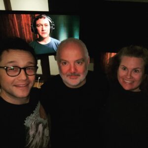 Joseph Gordon-Levitt Instagram - Finale episode of #MrCorman out today! Finally you can watch the whole thing. @jamiejchung is wonderful in it. But I didn’t have any pictures of us on my phone ☹️ So here’s the DP, Jaron, @arturocastrop driving a UPS truck in half a batman costume, a nice touch on Josh’s bedroom wall from Production Designer Meghan, and the moment of totally finishing our final color grade session with Pam and Damien which completed post production. @appletvplus