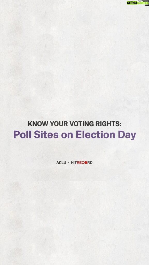 Joseph Gordon-Levitt Instagram - If you're planning to vote in person at a poll site on Election Day, watch this video to brush up on your rights as a voter. Created by the @HITRECORD community in collaboration with the @aclu_nationwide. #KnowYourVotingRights