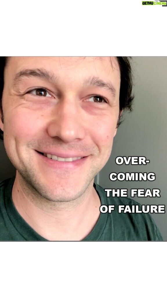 Joseph Gordon-Levitt Instagram - Alright, this writing prompt’s a little on the nose. But I find sometimes that that kinda thing helps. For me, it’s about feeling the fear and liking it. When the stakes get really high and I feel fear, there's something exhilarating about it. Now I want to hear your answers. How do you overcome the fear of failure? Write your thoughts here: https://bit.ly/2YWKifd
