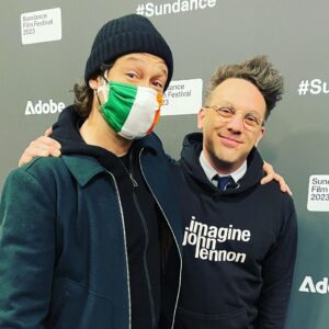 Joseph Gordon-Levitt Instagram - 🇮🇪 #FLORAandSON at SUNDANCE - @evehewson @jack_reynor editor Stephen O’Connol @jaredgeller and even some hitrecorders showed up 😄🔴 @iamspaceship @lindsay.kincaid @sundanceorg