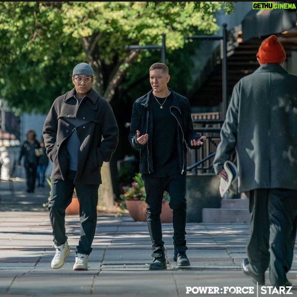 Joseph Sikora Instagram - The Brothas the brothas! Who’s with Me and @anthonyfleming3rd and gonna watch this this at midnight?! Now don’t get me wrong, ima watch it again Sunday at 8, but I got the @starz app so… you know the vibes 😆🙌🔥 #tommyegan #jpgibbs #powerbook4ce Chicago, Illinois