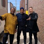 Joseph Sikora Instagram - I’m 99% sure I’m telling @anthonyfleming3rd and the great Cedric Young that the trick for me is just write the lines down on your hand. 😂. Man the 3 of us go BACK! All the way back to the great stages of Chicago theatre. I loved being back with “family” that’s family. #tommyegan #jpgibbs #hermangibbs @forcestarz Chicago, Illinois