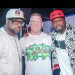 Joseph Sikora Instagram - #TBT sometimes I get to hang with my Hip Hop hero’s. @djkayslay a.k.a. @deztfa and my boss, Thee Boss, (still wants his money by Monday- 💵) @50cent . I drew the shirt out of respect and gave it to a fan at the end of the night- lil sweaty, but she didn’t seem to mind 🤔😆🚦🍾🙌👑. Can’t wait to show you Power Book IV! Man TOMMY’S in it now 🔥 Queens, New York