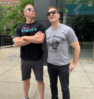 Joseph Sikora Instagram - Finally ran into Tommy Egan here in Chicago! He’s super tough and mean and serious and oddly pretty funny-just like y’all thought! So happy I finally got a picture with him. Summer is here… you know the vibes 💥💯